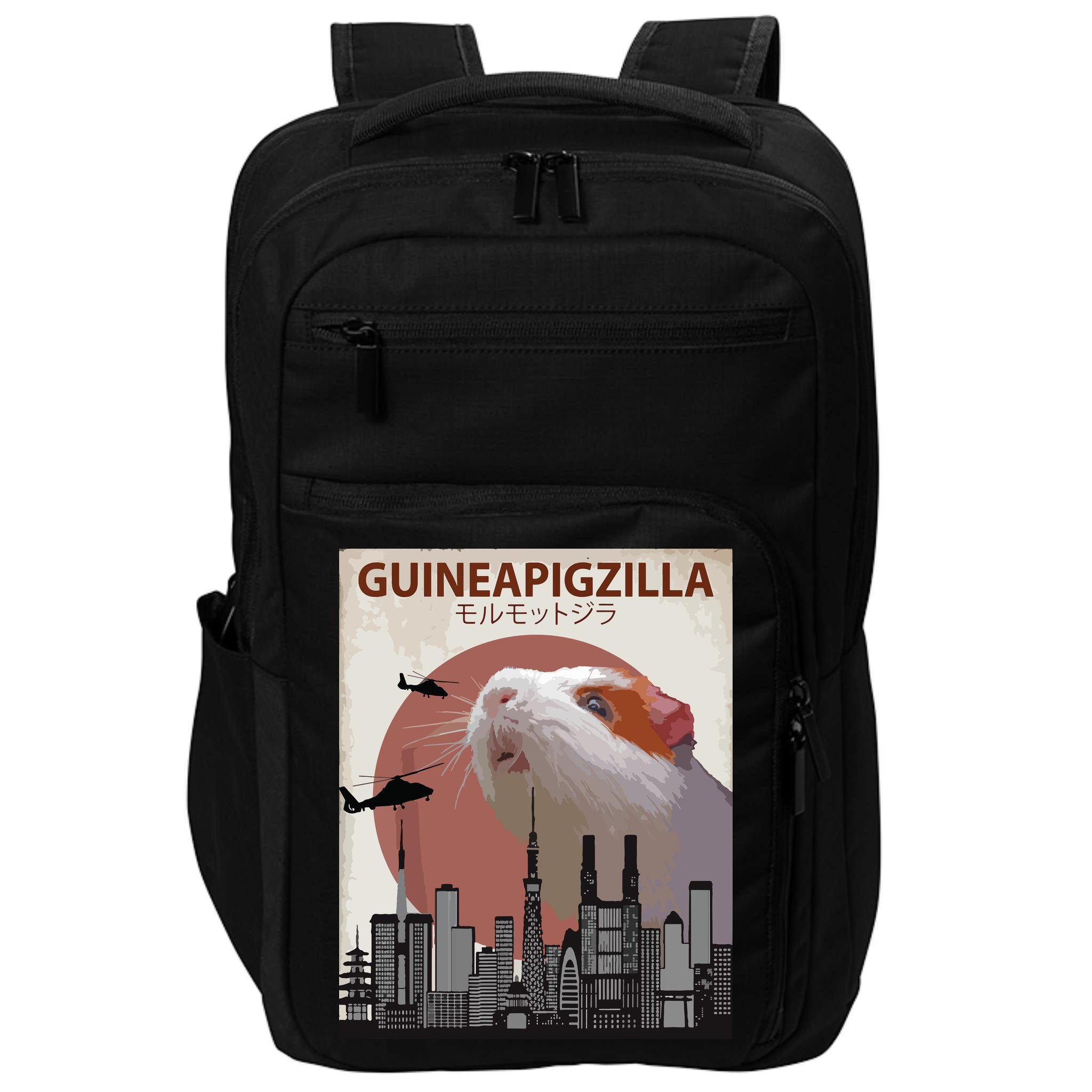 Guineapigzilla Funny Guinea Pig Gift Impact Tech Backpack