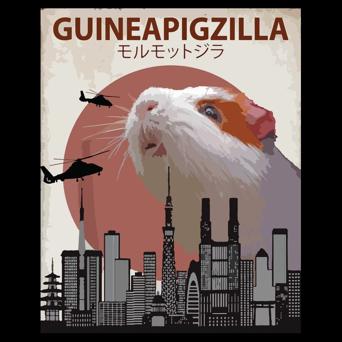Guineapigzilla Funny Guinea Pig Gift Bucket Hat