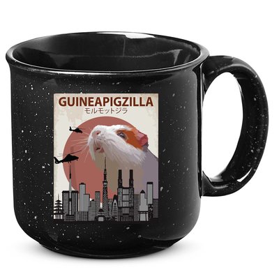 Guineapigzilla Funny Guinea Pig Gift 15oz Campfire Ceramic Mug