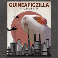 Guineapigzilla Funny Guinea Pig Gift Vector Backpack