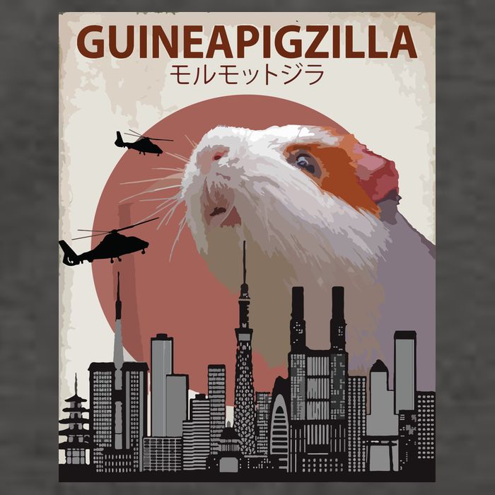 Guineapigzilla Funny Guinea Pig Gift Vector Backpack