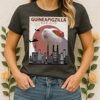 Guineapigzilla Funny Guinea Pig Gift Womens T-Shirt