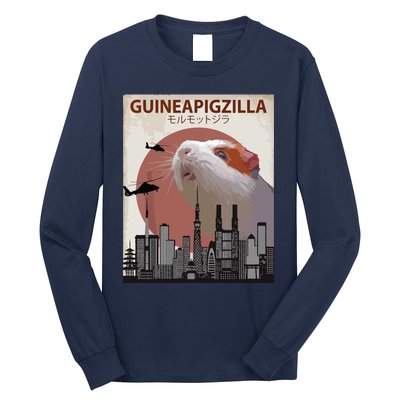 Guineapigzilla Funny Guinea Pig Gift Long Sleeve Shirt