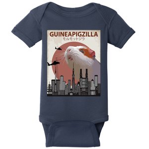 Guineapigzilla Funny Guinea Pig Gift Baby Bodysuit