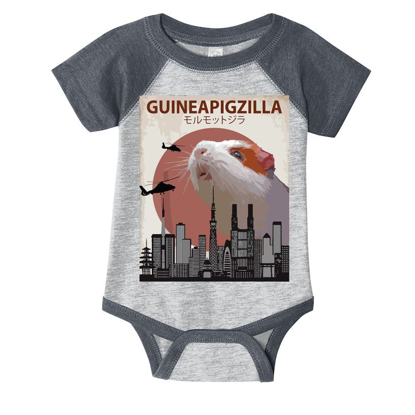 Guineapigzilla Funny Guinea Pig Gift Infant Baby Jersey Bodysuit