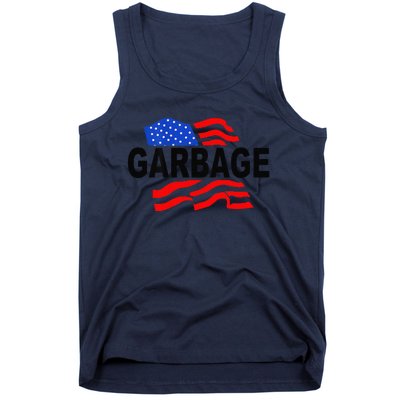 Garbage Funny Garbage Funny America Flag Tank Top