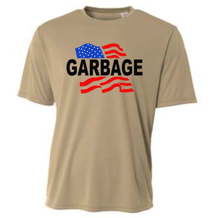 Garbage Funny Garbage Funny America Flag Cooling Performance Crew T-Shirt