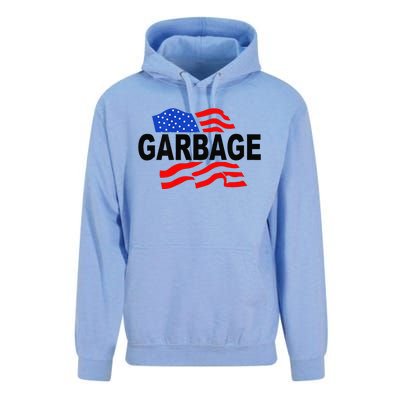 Garbage Funny Garbage Funny America Flag Unisex Surf Hoodie