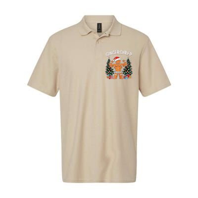 Gingershred Funny Gingerbread Man Gym Bodybuilding Christmas Softstyle Adult Sport Polo