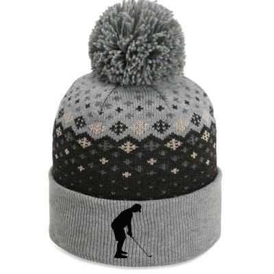 GolfAHolic Funny Golf Golf Lover Outfit Gifts The Baniff Cuffed Pom Beanie