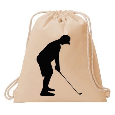 GolfAHolic Funny Golf Golf Lover Outfit Gifts Drawstring Bag