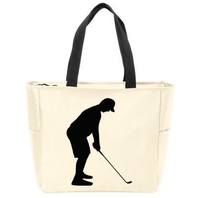 GolfAHolic Funny Golf Golf Lover Outfit Gifts Zip Tote Bag