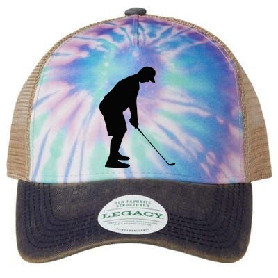 GolfAHolic Funny Golf Golf Lover Outfit Gifts Legacy Tie Dye Trucker Hat