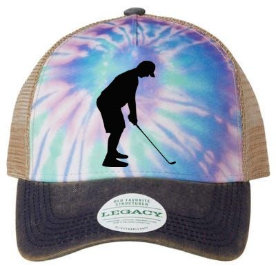 GolfAHolic Funny Golf Golf Lover Outfit Gifts Legacy Tie Dye Trucker Hat