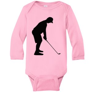 GolfAHolic Funny Golf Golf Lover Outfit Gifts Baby Long Sleeve Bodysuit