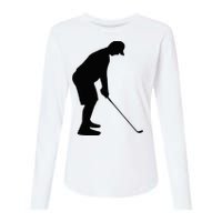 GolfAHolic Funny Golf Golf Lover Outfit Gifts Womens Cotton Relaxed Long Sleeve T-Shirt