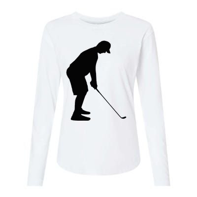 GolfAHolic Funny Golf Golf Lover Outfit Gifts Womens Cotton Relaxed Long Sleeve T-Shirt