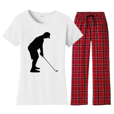 GolfAHolic Funny Golf Golf Lover Outfit Gifts Women's Flannel Pajama Set