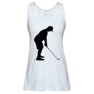 GolfAHolic Funny Golf Golf Lover Outfit Gifts Ladies Essential Flowy Tank