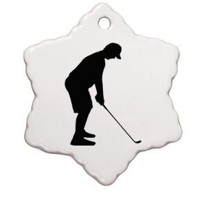 GolfAHolic Funny Golf Golf Lover Outfit Gifts Ceramic Star Ornament