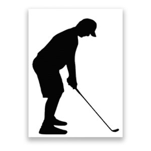 GolfAHolic Funny Golf Golf Lover Outfit Gifts Poster