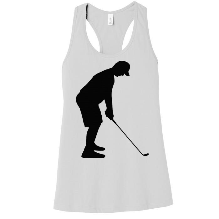 GolfAHolic Funny Golf Golf Lover Outfit Gifts Women's Racerback Tank