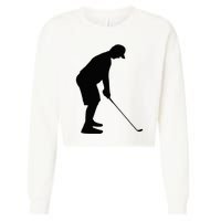 GolfAHolic Funny Golf Golf Lover Outfit Gifts Cropped Pullover Crew