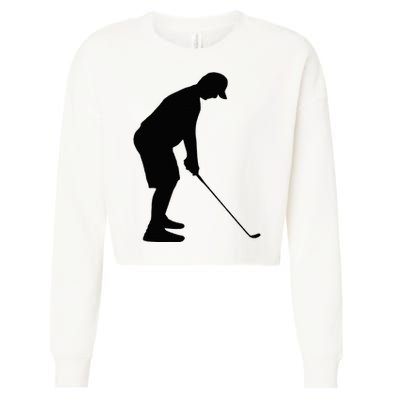 GolfAHolic Funny Golf Golf Lover Outfit Gifts Cropped Pullover Crew