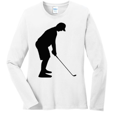 GolfAHolic Funny Golf Golf Lover Outfit Gifts Ladies Long Sleeve Shirt