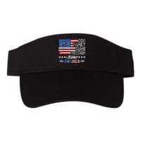 God Family Guns & Freedom Pro Trump 2024 Maga American Flag Valucap Bio-Washed Visor