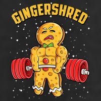 Gingershred Funny Gingerbread Gym Bodybuilding Christmas 7 Panel Mesh Trucker Snapback Hat