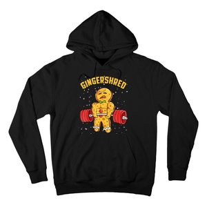 Gingershred Funny Gingerbread Gym Bodybuilding Christmas Hoodie