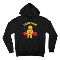 Gingershred Funny Gingerbread Gym Bodybuilding Christmas Hoodie