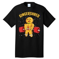 Gingershred Funny Gingerbread Gym Bodybuilding Christmas Tall T-Shirt