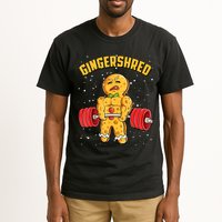Gingershred Funny Gingerbread Gym Bodybuilding Christmas Tall T-Shirt