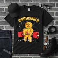 Gingershred Funny Gingerbread Gym Bodybuilding Christmas Tall T-Shirt