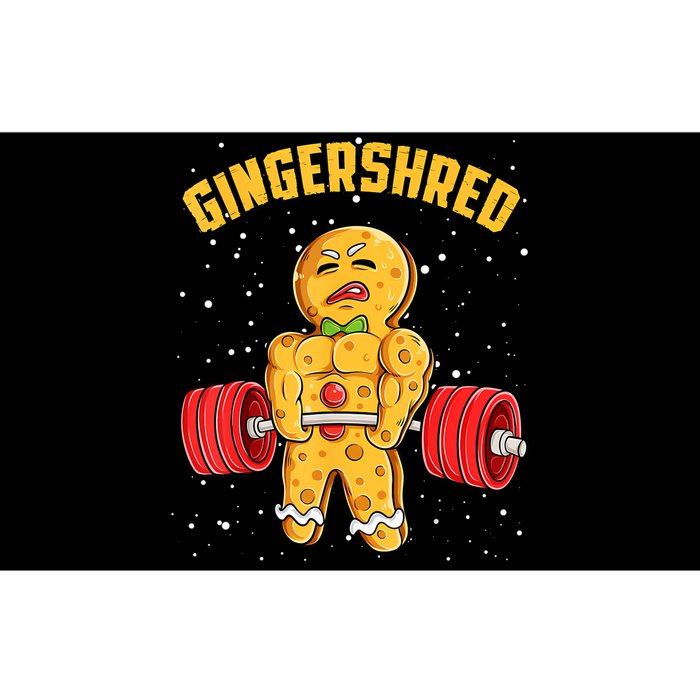 Gingershred Funny Gingerbread Gym Bodybuilding Christmas Bumper Sticker