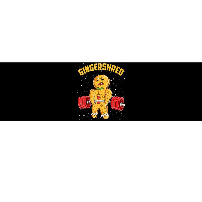 Gingershred Funny Gingerbread Gym Bodybuilding Christmas Bumper Sticker