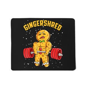 Gingershred Funny Gingerbread Gym Bodybuilding Christmas Mousepad