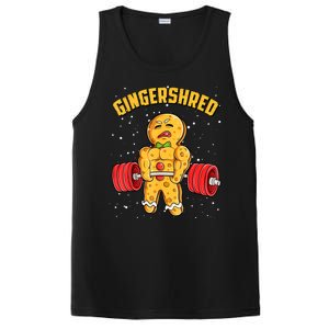 Gingershred Funny Gingerbread Gym Bodybuilding Christmas PosiCharge Competitor Tank