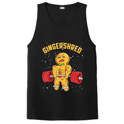 Gingershred Funny Gingerbread Gym Bodybuilding Christmas PosiCharge Competitor Tank