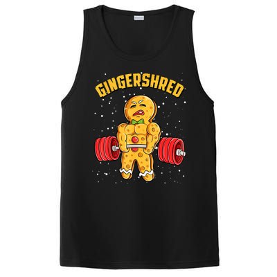 Gingershred Funny Gingerbread Gym Bodybuilding Christmas PosiCharge Competitor Tank