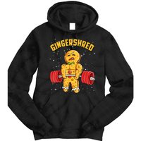 Gingershred Funny Gingerbread Gym Bodybuilding Christmas Tie Dye Hoodie