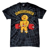 Gingershred Funny Gingerbread Gym Bodybuilding Christmas Tie-Dye T-Shirt