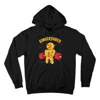 Gingershred Funny Gingerbread Gym Bodybuilding Christmas Tall Hoodie