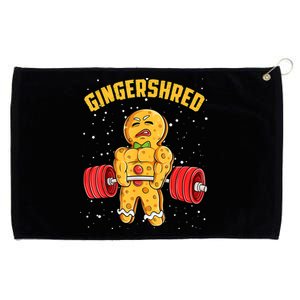 Gingershred Funny Gingerbread Gym Bodybuilding Christmas Grommeted Golf Towel