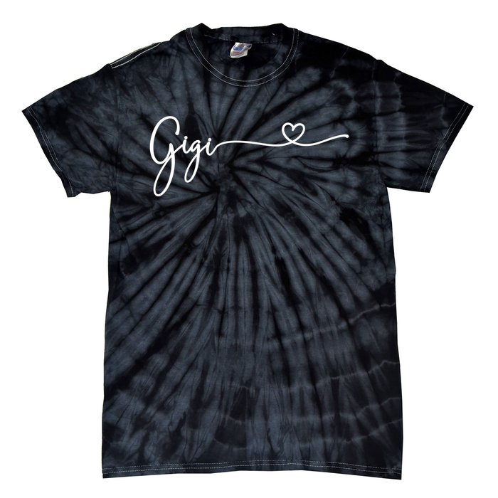 Gigi For Grandma Women Christmas Mother's Day Birthday Gift Tie-Dye T-Shirt