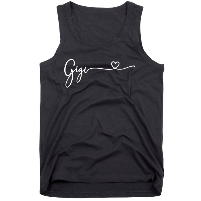 Gigi For Grandma Women Christmas Mother's Day Birthday Gift Tank Top