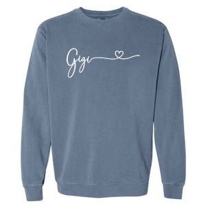 Gigi For Grandma Women Christmas Mother's Day Birthday Gift Garment-Dyed Sweatshirt