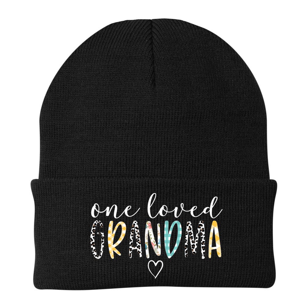 Grandma Funny Gift One Loved Grandma MotherS Day Gift Beanie